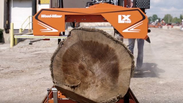 LX150 Twin Rail Portable Sawmill – North America's Premiere